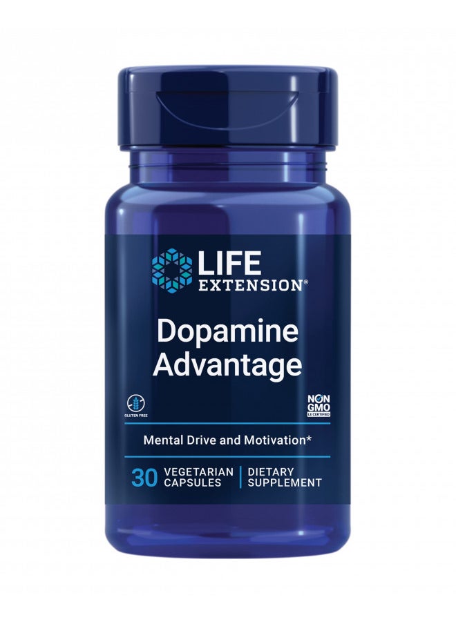 Life Extension Dopamine Advantage - Phellodendron Bark Extract Supplement with Vitamin B12 - for Youthful Dopamine Levels and Brain Health - Gluten-Free, Non-GMO, Vegetarian - 30 Capsules