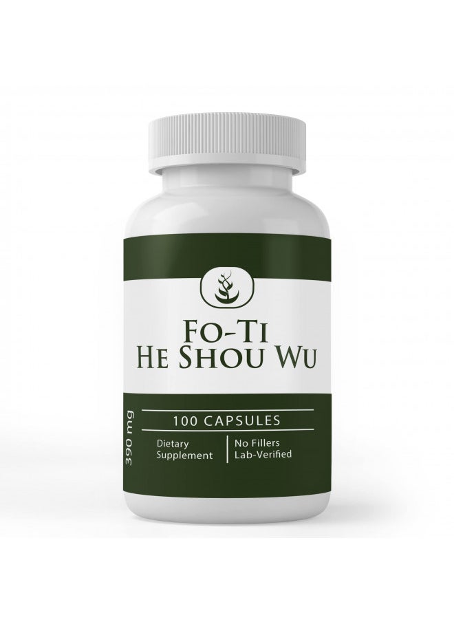 Pure Original Ingredients Fo-Ti (He Shou Wu), (100 Capsules) Always Pure, No Additives Or Fillers, Lab Verified