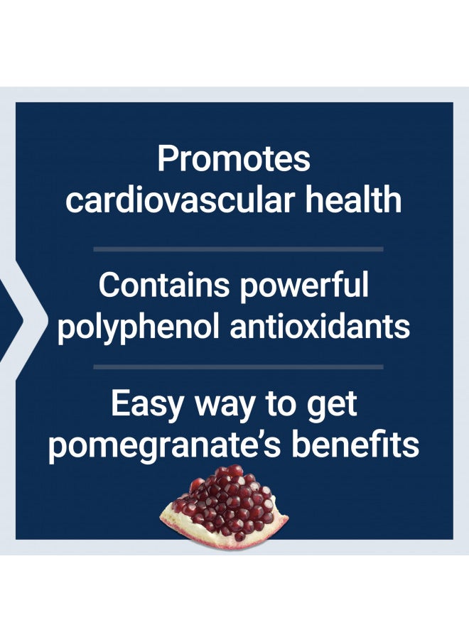 Life Extension Pomegranate Fruit Extract, 500 mg, antioxidant polyphenols for cardiovascular health, superfood, gluten free, non-GMO, vegetarian, 30 capsules