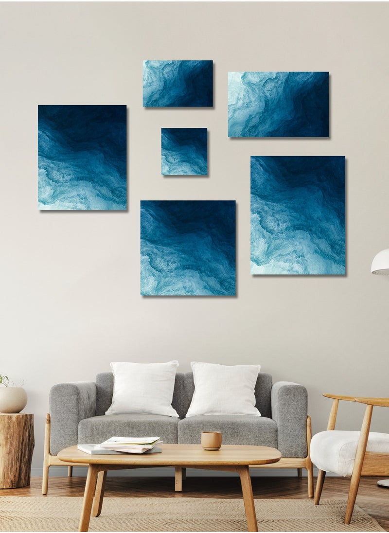 Printed Ocean Canvas Artwork on Cotton Canvas with Wooden Stretcher – Wall Mount Friendly, Includes Hooks and Screws, Available in Sizes: 40x40, 60x40, 80x60, 80x120, 100x100, 100x150