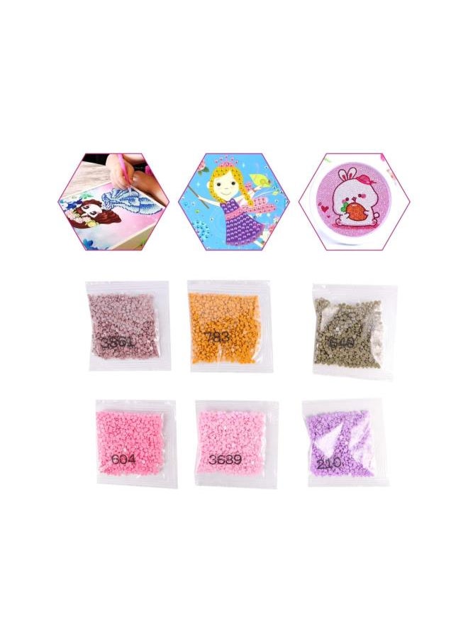 60pcs Diamond Painting Beads 2.8MM Diamond Painting Replacement Round Diamonds for Missing Drills of Diamond Cross Stitch DIY Crafts