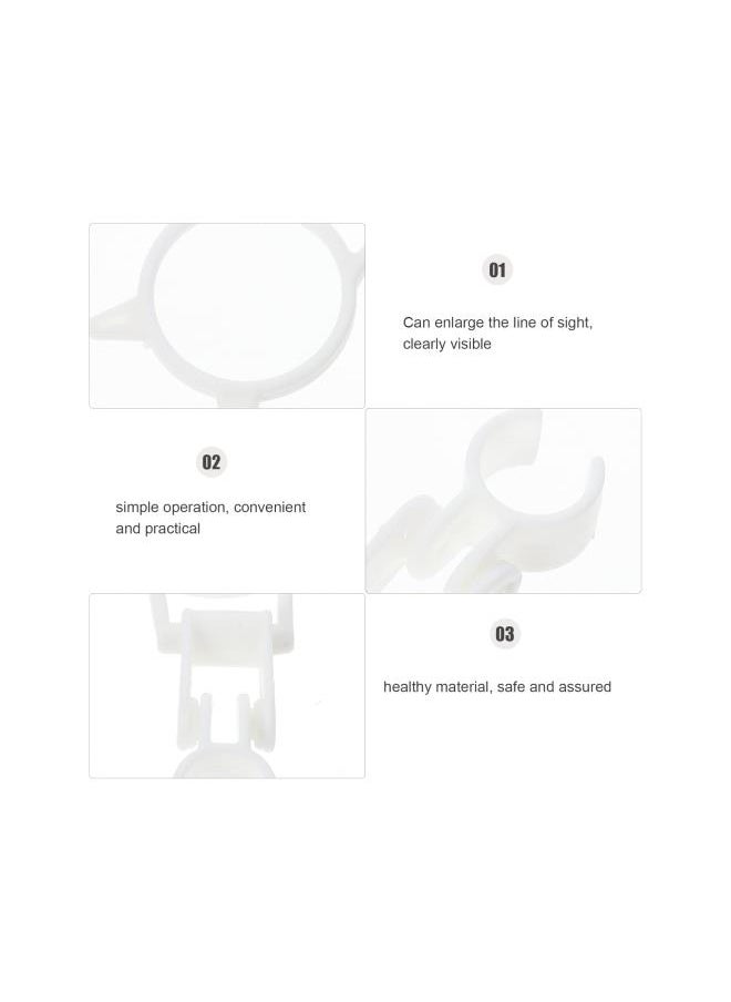 3pcs Diamond Painting Pen Magnifier Cat Shape Drill Magnifier Diamonds Accessories Kits for 5D DIY Painting White