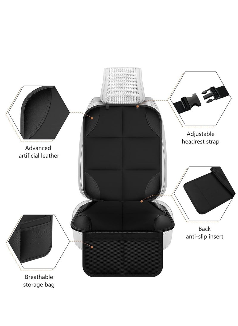 Waterproof Car Seat Protector with Pockets, Non-slip Mat for Baby, Child, Pet, Scratchproof