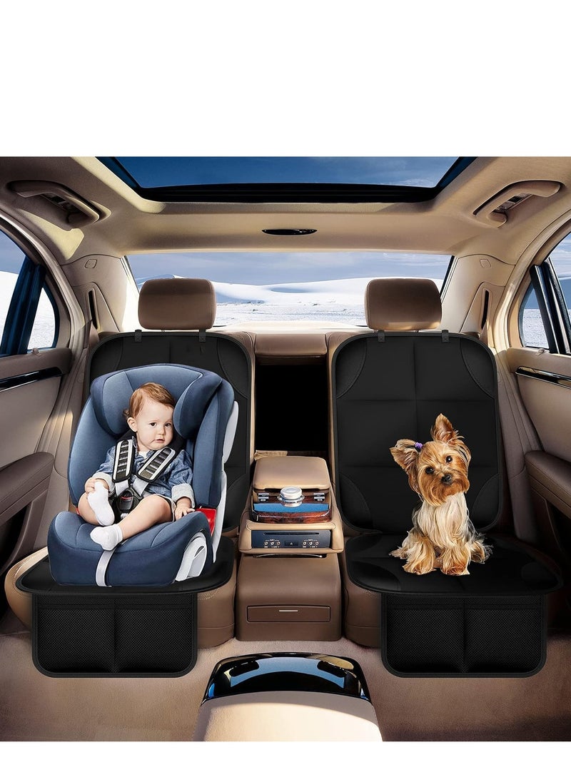 Waterproof Car Seat Protector with Pockets, Non-slip Mat for Baby, Child, Pet, Scratchproof