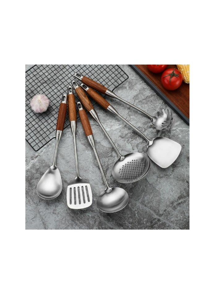 New Stainless Steel Spatula Six Piece Set