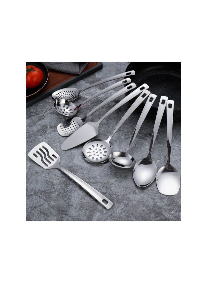 New Stainless Steel Spatula Nine Piece Set