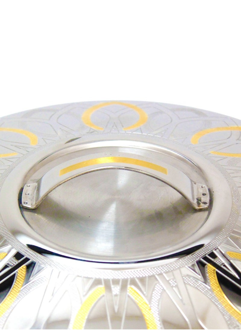 Nada Stainless Steel Hotpot with Steel Base Stand Insulated Casserole for Home & Dining 18000ML