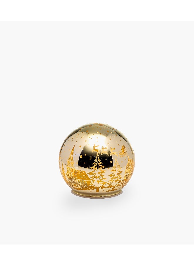 Gold Glass Ball M 11Cm