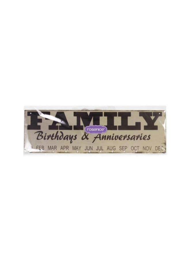 Family Birthdays and Anniversaries Board Birthday Reminder Hanging DIY Wooden Calendar Plaque Home Wall Decoration