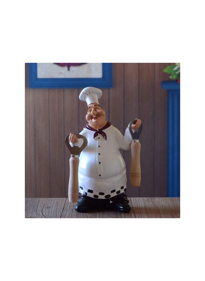 American Chef Figurines Kitchen Decor Home Kitchen Restaurant Decor (Opener Holding Style)