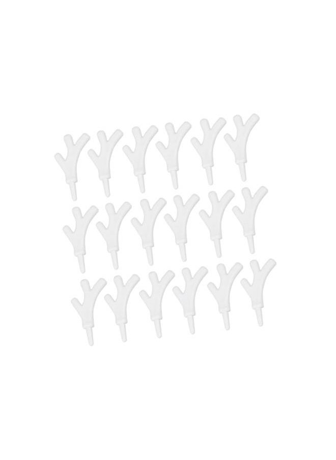 100PCS Christmas Plastic Antlers Branch Snowman Hand Craft Xmas Reindeer Horn Decoration