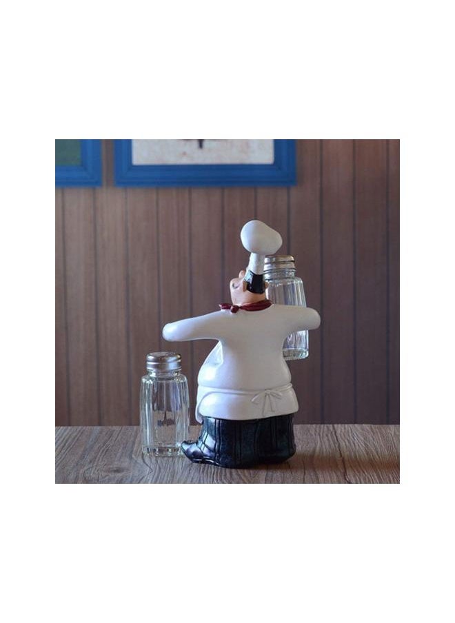 American Chef Figurines Kitchen Decor Home Kitchen Restaurant Decor (Salt and Pepper Can Style)