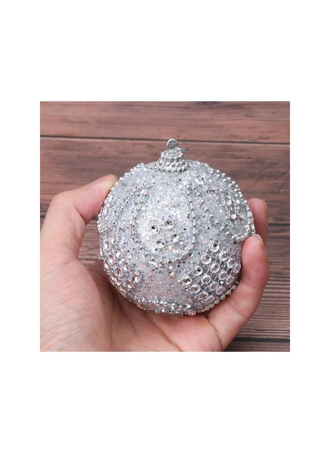 3 Pcs Christmas Balls Ornaments Xmas Tree Shatterproof Christmas Tree Decorations Silver