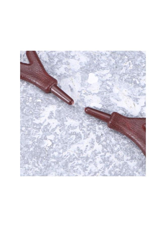 100PCS Christmas Plastic Antlers Branch Snowman Hand Craft Xmas Reindeer Horn Decoration