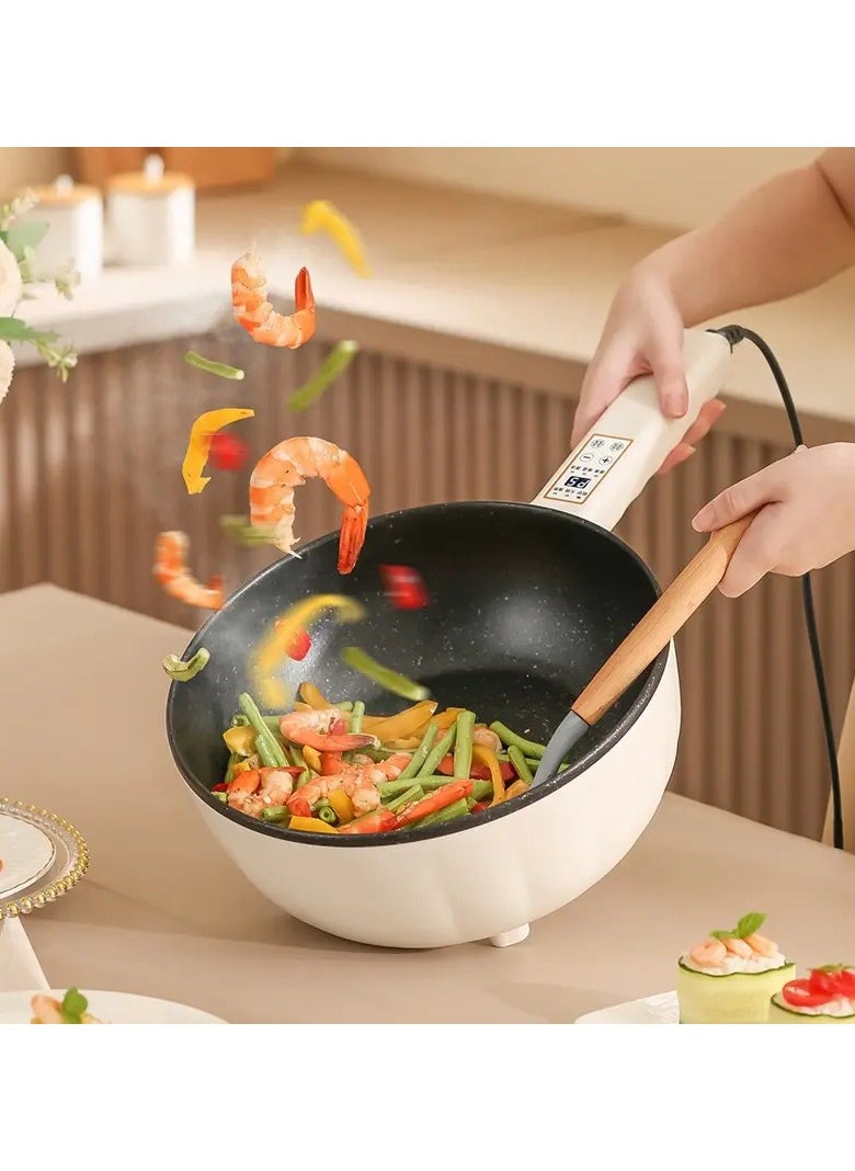 Multi Function CookingPot product Capacity: 4.0 L Multifunctional Electric Pot, Portable Ramen Cooker, Non-stick Mini Hot Pot for Steak, Egg, Oatmeal, Soup with Power Adjustable