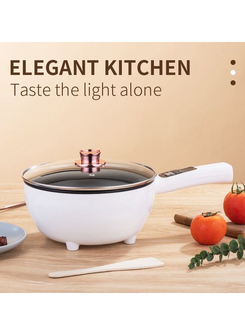 Multi Function CookingPot product Capacity: 4.0 L Multifunctional Electric Pot, Portable Ramen Cooker, Non-stick Mini Hot Pot for Steak, Egg, Oatmeal, Soup with Power Adjustable