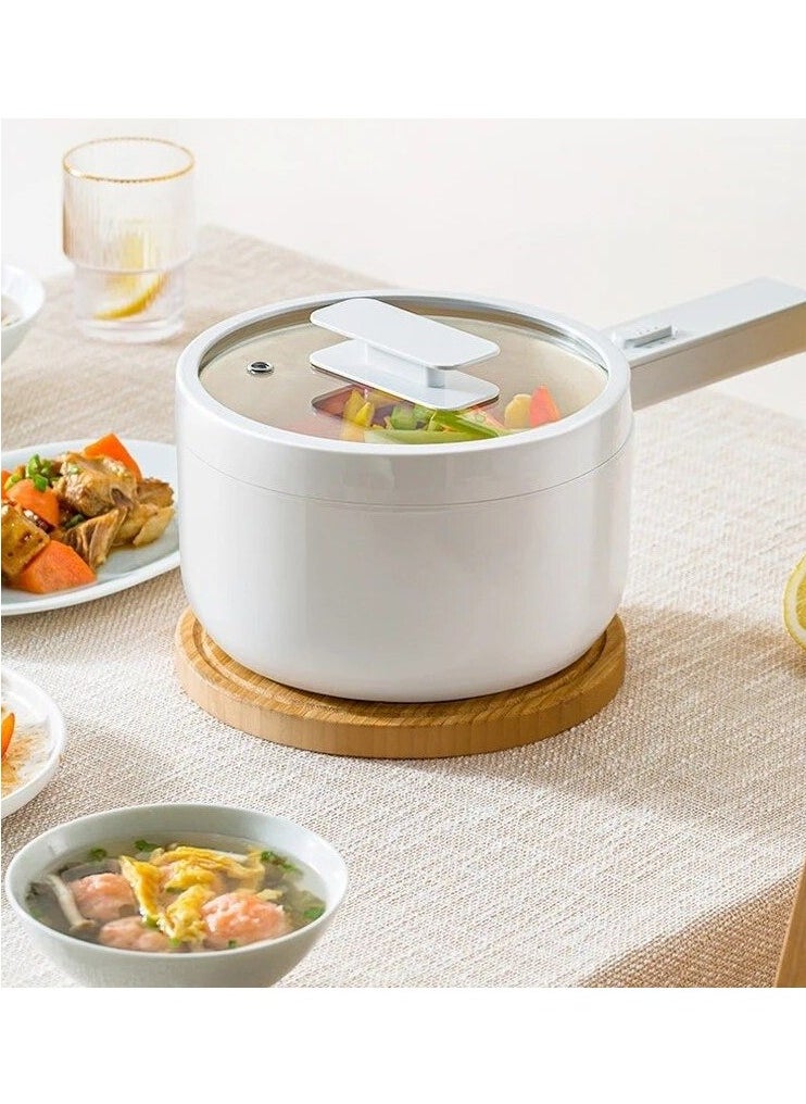 Multi Function CookingPot product Capacity: 4.0 L Multifunctional Electric Pot, Portable Ramen Cooker, Non-stick Mini Hot Pot for Steak, Egg, Oatmeal, Soup with Power Adjustable