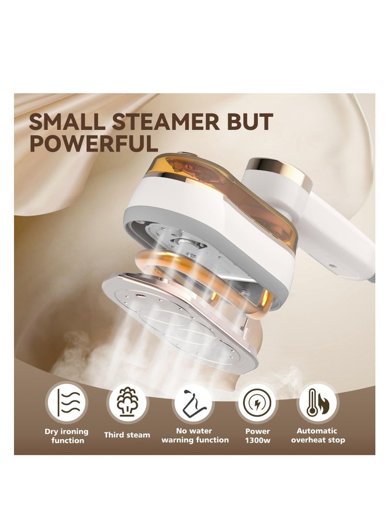 Travel Steamer Iron for Clothes, Small Size Portable Steam Iron, Steamer and Iron 2 in 1, Steam Iron Handheld, 3 Seconds Fast Heating, Suitable for Travel,Home and Dorm,Mini Steam Iron