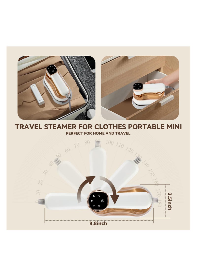 Travel Steamer Iron for Clothes, Small Size Portable Steam Iron, Steamer and Iron 2 in 1, Steam Iron Handheld, 3 Seconds Fast Heating, Suitable for Travel,Home and Dorm,Mini Steam Iron