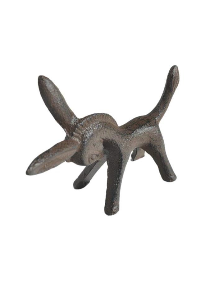 Iron Animal Figurine Donkey Horse Sculpture Desktop Animal Ornaments Gift for Home Office Decoration