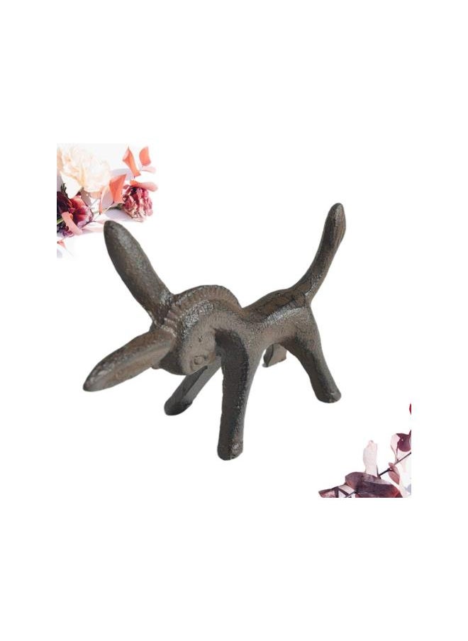 Iron Animal Figurine Donkey Horse Sculpture Desktop Animal Ornaments Gift for Home Office Decoration