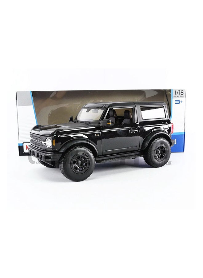 Maisto Ford Bronco Wildtrak 2021 Diecast Car (1:18, Black)