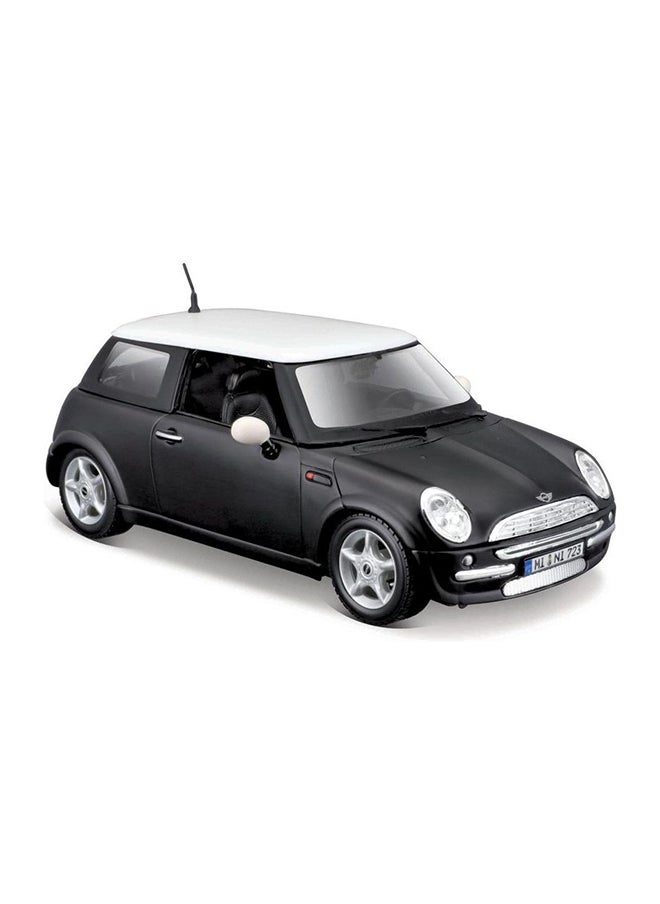 Maisto Mini Cooper Diecast Model Car (1:24, Matte Black)