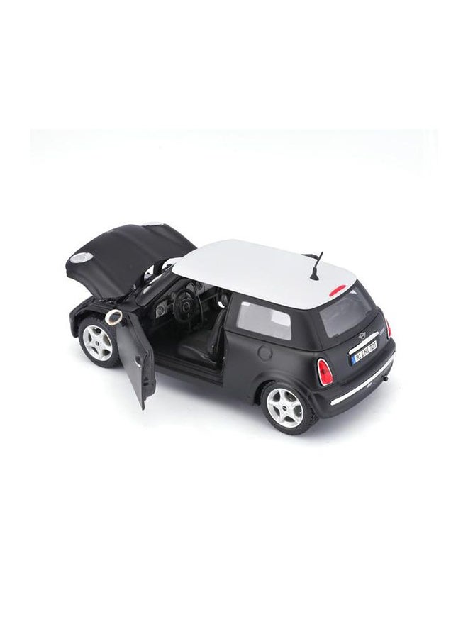 Maisto Mini Cooper Diecast Model Car (1:24, Matte Black)