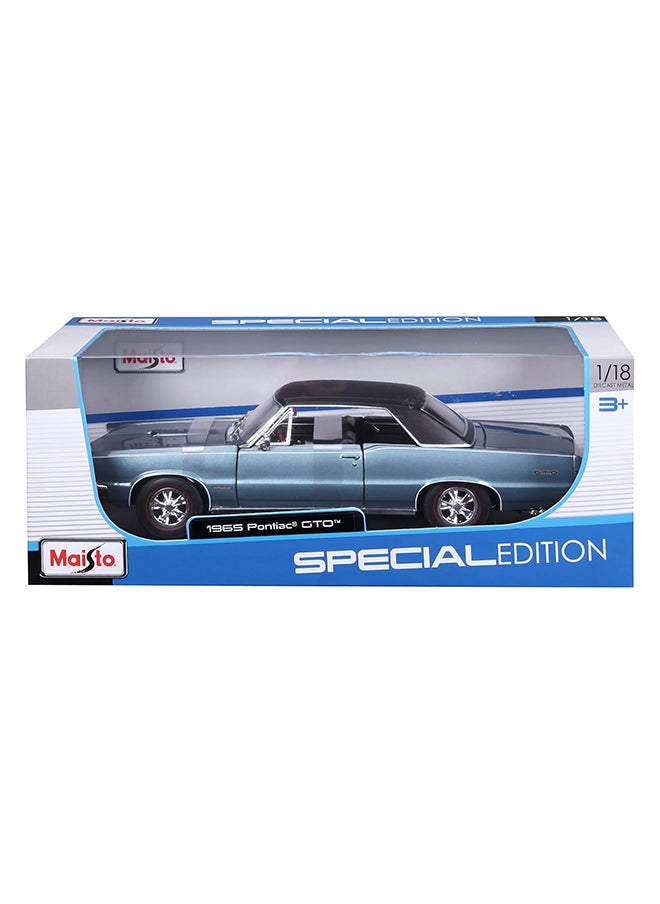 Maisto 1965 Pontiac GTO Hurst Edition Diecast Car (1:18, Blue)