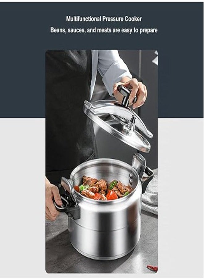 Multifunction Premium Aluminum Non Stick Quick Cooking Arabic Pressure Cooker Large Capacity Commercial Pressure Cooker Pot Explosion Proof Steamer Cooking Pressure Canner with Heat Insulating Handle Leak Free Lid 2.5/3/4/5/7/9/11/15 Liters