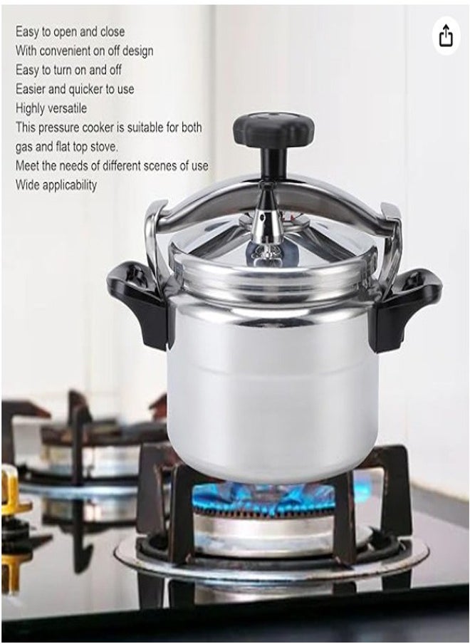 Multifunction Premium Aluminum Non Stick Quick Cooking Arabic Pressure Cooker Large Capacity Commercial Pressure Cooker Pot Explosion Proof Steamer Cooking Pressure Canner with Heat Insulating Handle Leak Free Lid 2.5/3/4/5/7/9/11/15 Liters