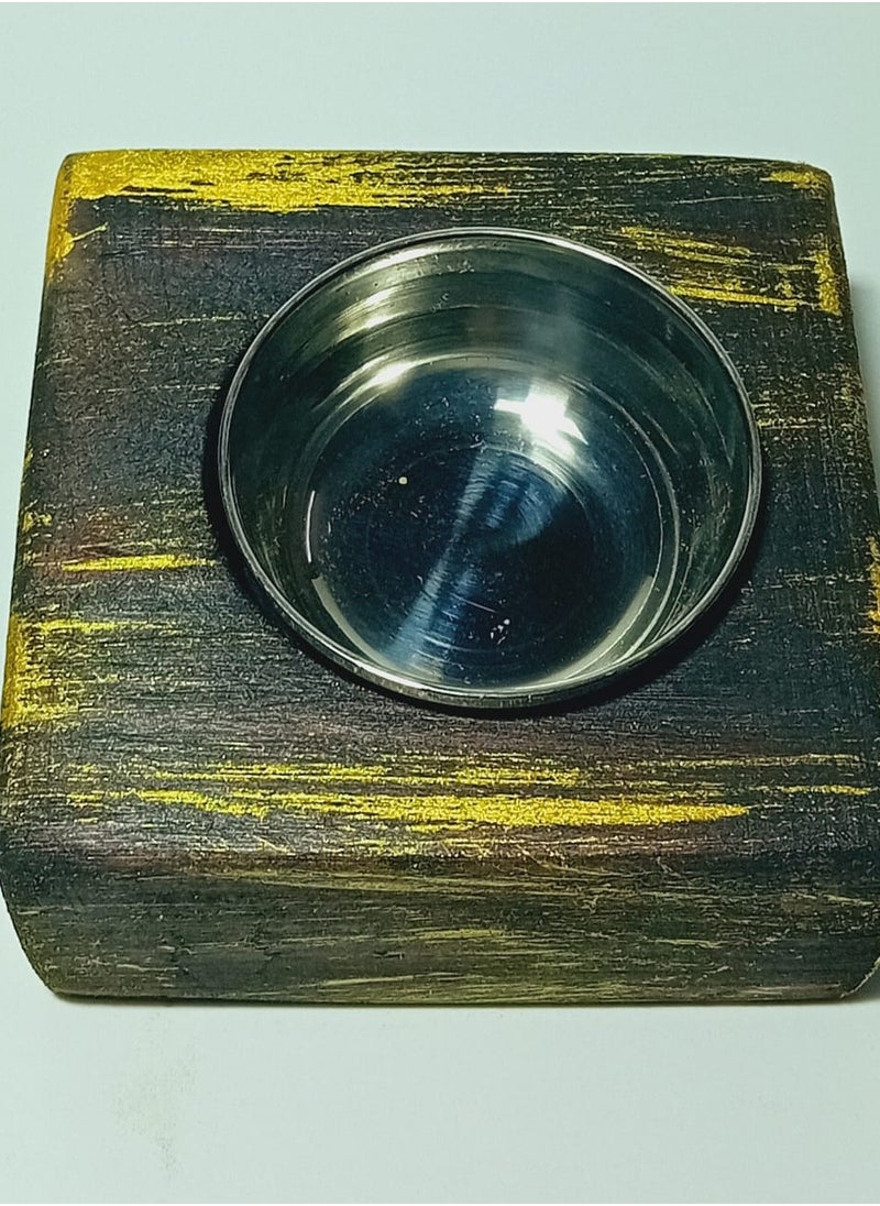 NATURAL WOOD HANDMADE BAKHOOR BURNER
