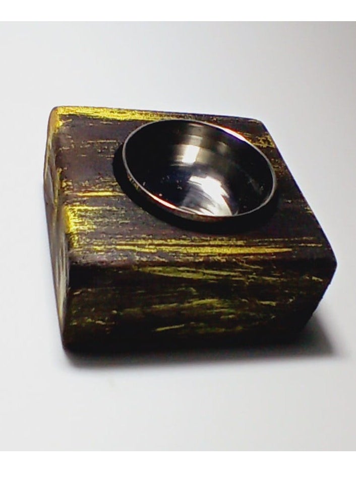 NATURAL WOOD HANDMADE BAKHOOR BURNER