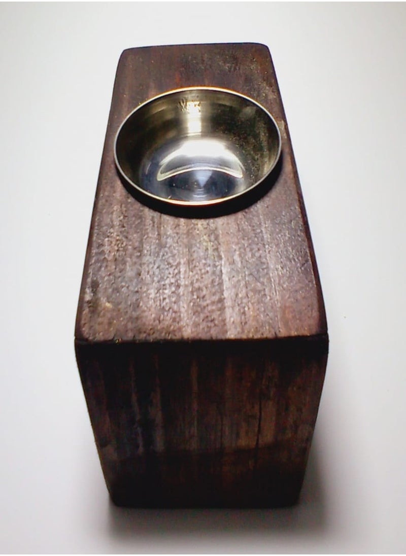 NATURAL WOOD HANDMADE BAKHOOR BURNER