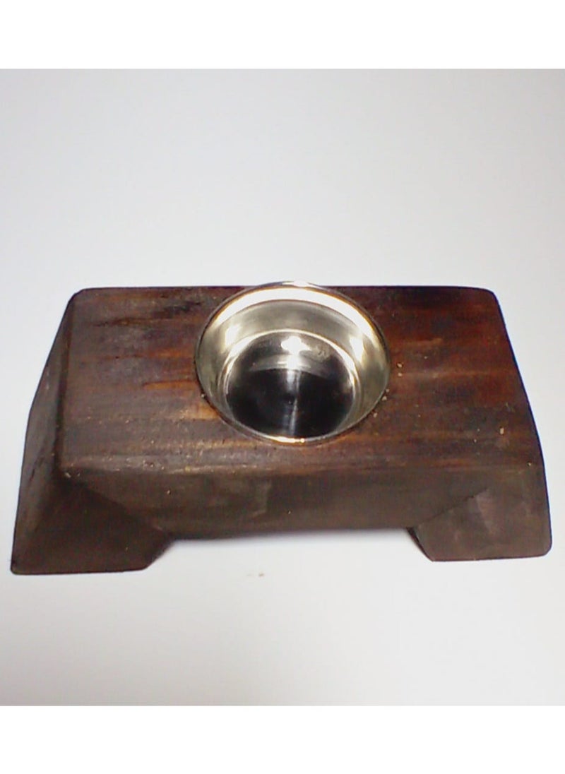 NATURAL WOOD HANDMADE BAKHOOR BURNER