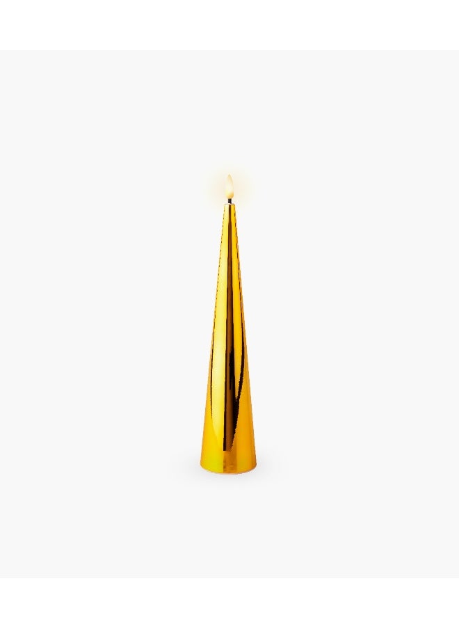 Led Wick Candle Plastic Cone W/Flat Top Steady L5 H: 27.5Cm