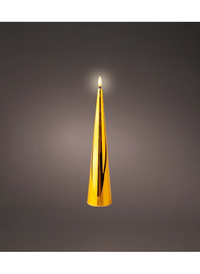 Led Wick Candle Plastic Cone W/Flat Top Steady L5 H: 27.5Cm