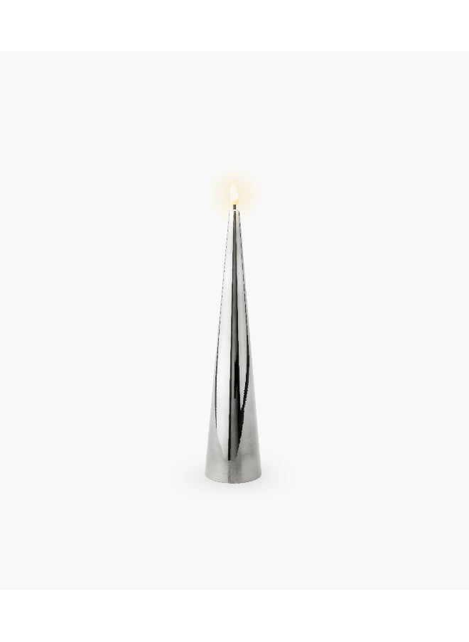 Led Wick Candle Plastic Cone W/Flat Top Steady L5 H: 27.5Cm