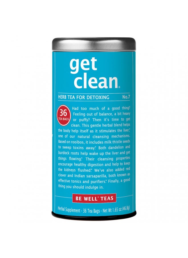 Get Clean No.7 Detoxifying Herb Tea, No Caffeine, 36 Tea Bags