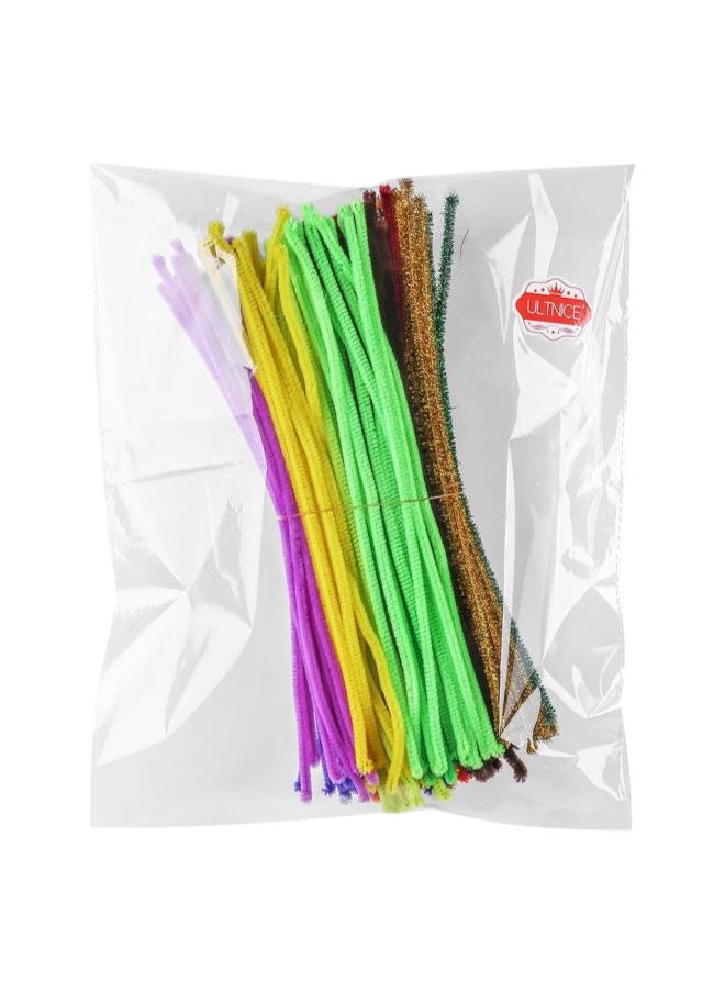 200pcs Pipe Cleaners Chenille Stems for DIY Arts Crafts 30cm Assorted Colors