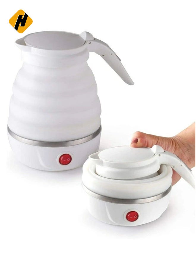 Travel Foldable Fast Boiling Portable Electric Kettle - 220V -600ML for Most Travel and Home & Office Use