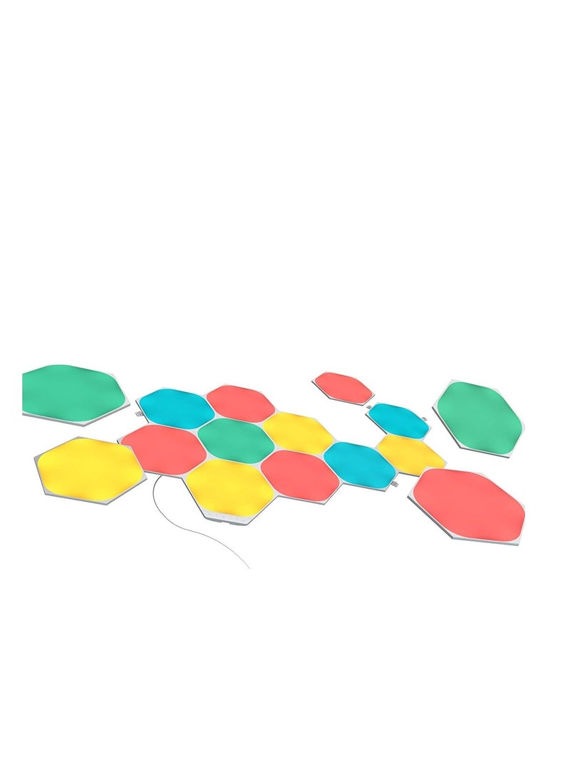 Nanoleaf Shapes Hexagons Starter Kit (15 panels) Multicolor (RGBW) | NL42-6002HX-15PK