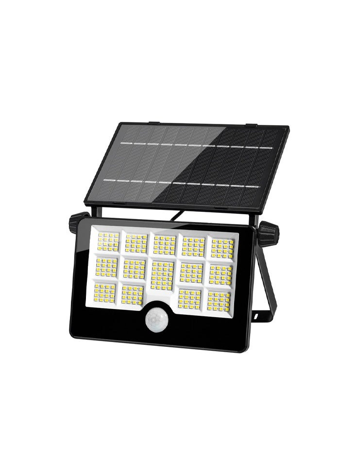 LED Solar Wall Light - 6500K Cool White - Portable Solar Wall Light - Foldable, With Motion Sensor & USB Charging - Easy To Carry - On/Off Switch - Camping/Travel/Villas/Courtyard/Outdoor