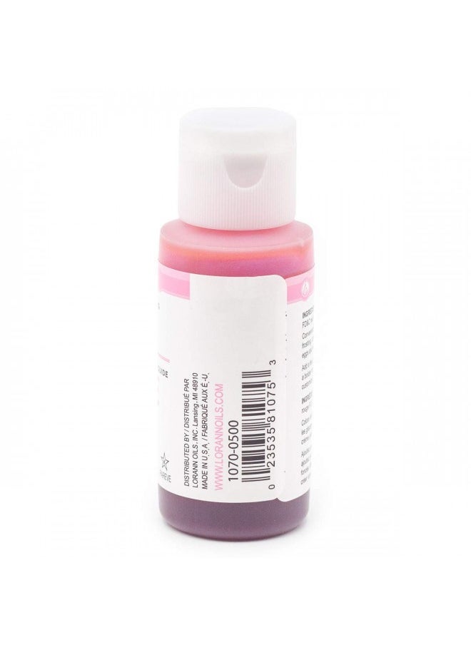 Lorann Pink Liquid Food Color, 1 Ounce Bottle