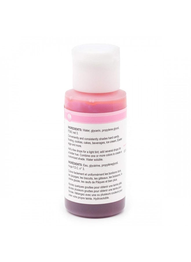 Lorann Pink Liquid Food Color, 1 Ounce Bottle