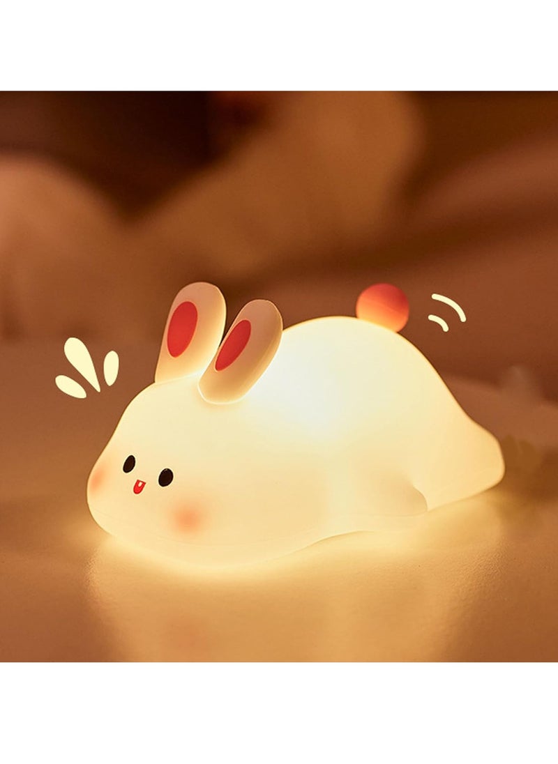 Big Face Rabbit Light Cute Night Light Rabbit Night Light for Kids Gift for Girls Boys Nursery Children Bedside Lamp Gifts Yellow