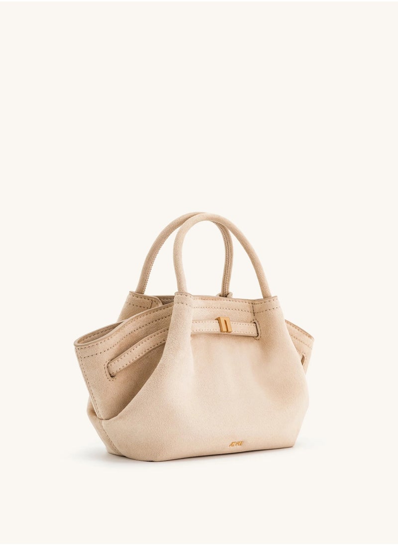 PEI Hana Mini Faux Suede Tote White