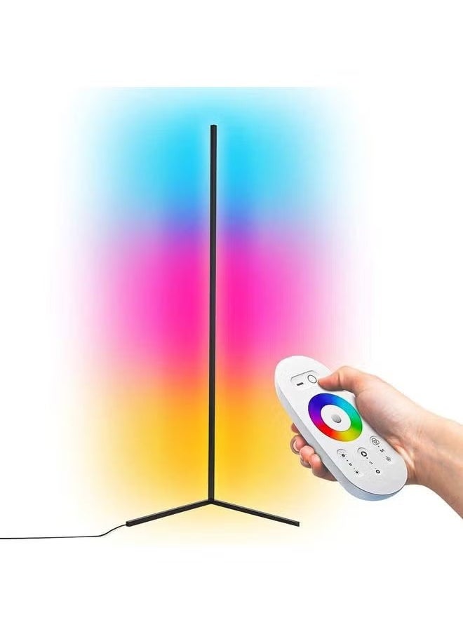 Remote Control RGB LED Corner Floor Lamp Multicolour