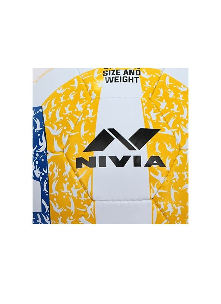 Classic Rubber Volleyball | Size: 4 | Material: Rubber | Ideal for Training/Match | 32 Panels | Hand Stitched Construction | Bladder Butyl | Suitable for: All Indoor Surface