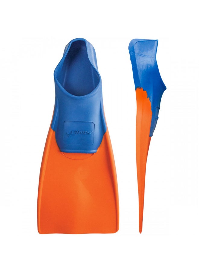 FINIS Long Floating Fins , Blue/Orange, XXS (Jr. 11-1) (1.05.037.02)